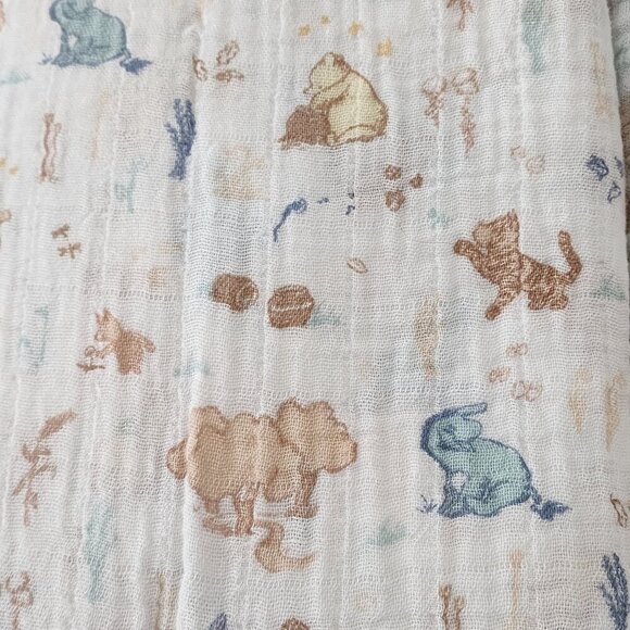 Disney Baby Aden + Anais muslin swaddle blanket bundle of 3 Winnie the Pooh - Picture 2 of 7